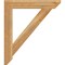 Ekena Millwork Traditional Slat Rough Sawn Bracket, Western Red Cedar, 4"W x 28"D x 32"H BKT04X28X32TRA06RWR - alternate 2